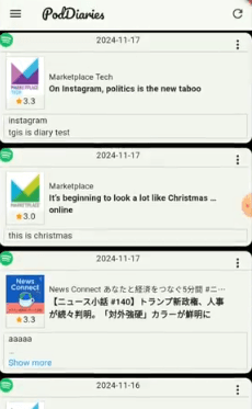 (開発中)PodDiary